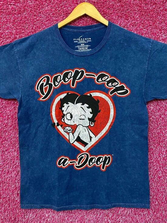 Betty Boop Boop-Oop-A-Doop Heart Art Graphic T-Shirt Medium - Picture 1 of 4